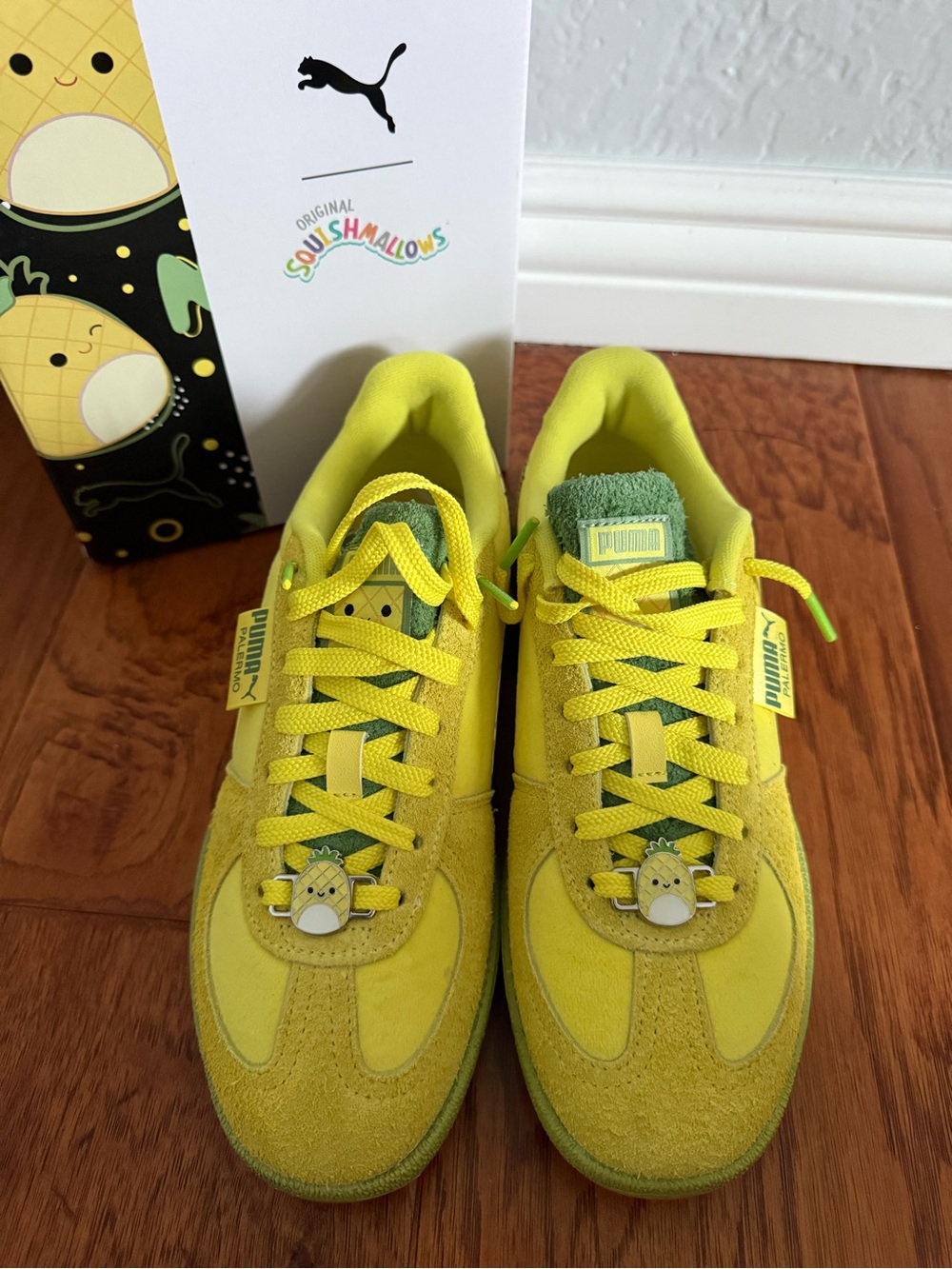 Puma x Squishmallow Bright Yellow Pineapple Maui Sneakers size 8.5